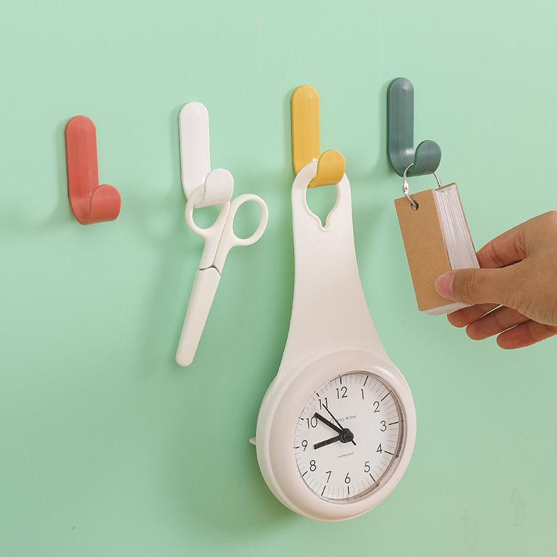 20/4 buc. Cârlig pentru prosoape Umeraș pentru ușă din plastic Umeraș de perete autoadeziv Rafturi pentru pălării Umeraș pentru chei Organizator de perete Decor Suport pentru chei