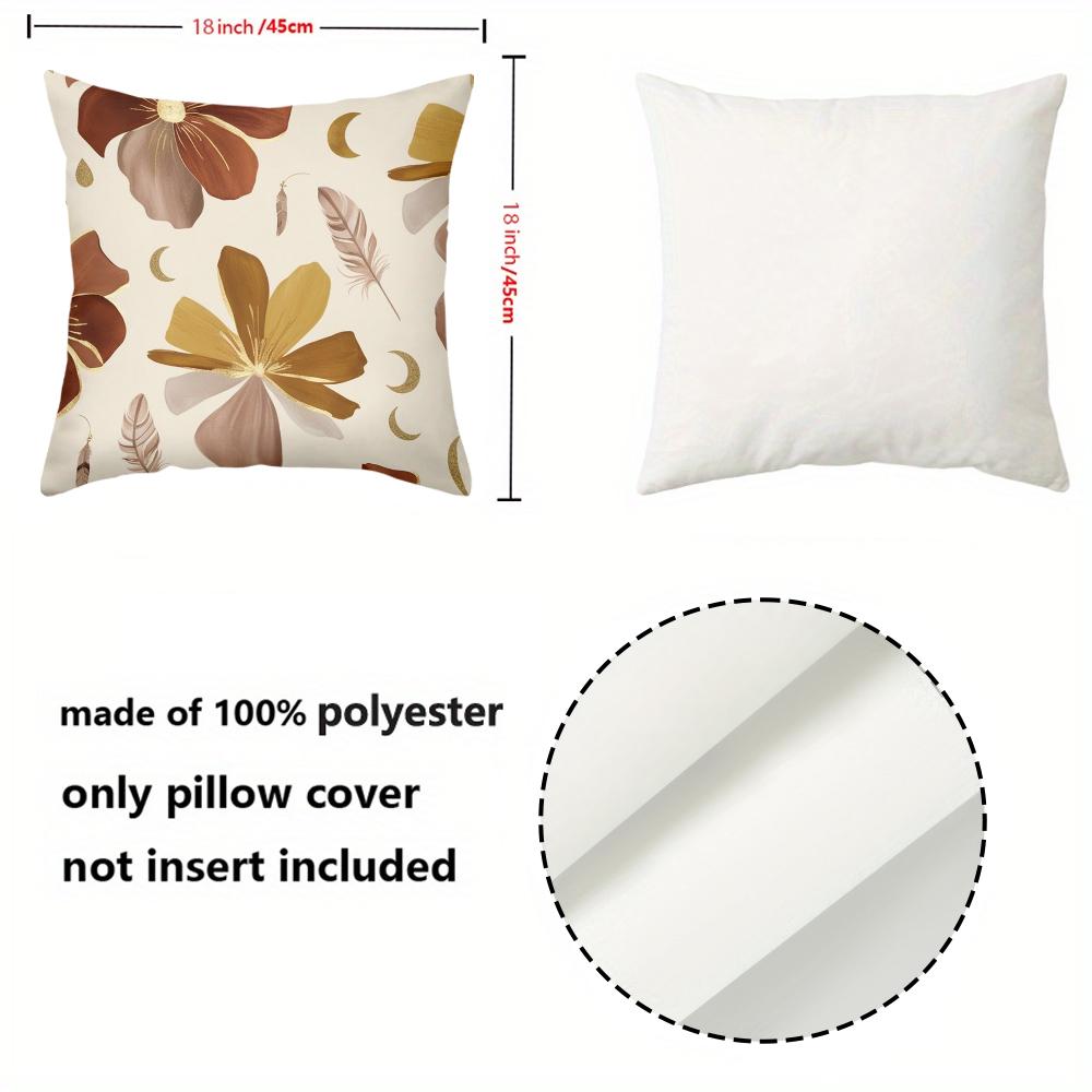 Floral Patterned Cushion Covers For Home Decor Polyester pillowcase, sofa decorative cushion cov Headboard Pillow