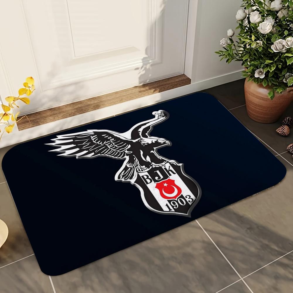 1pc Fashion Besiktas BJK Bathroom Absorbent Mats Anti-Slip Mats Home Decor Supplies Carpets Home Kitchen Floor Mats