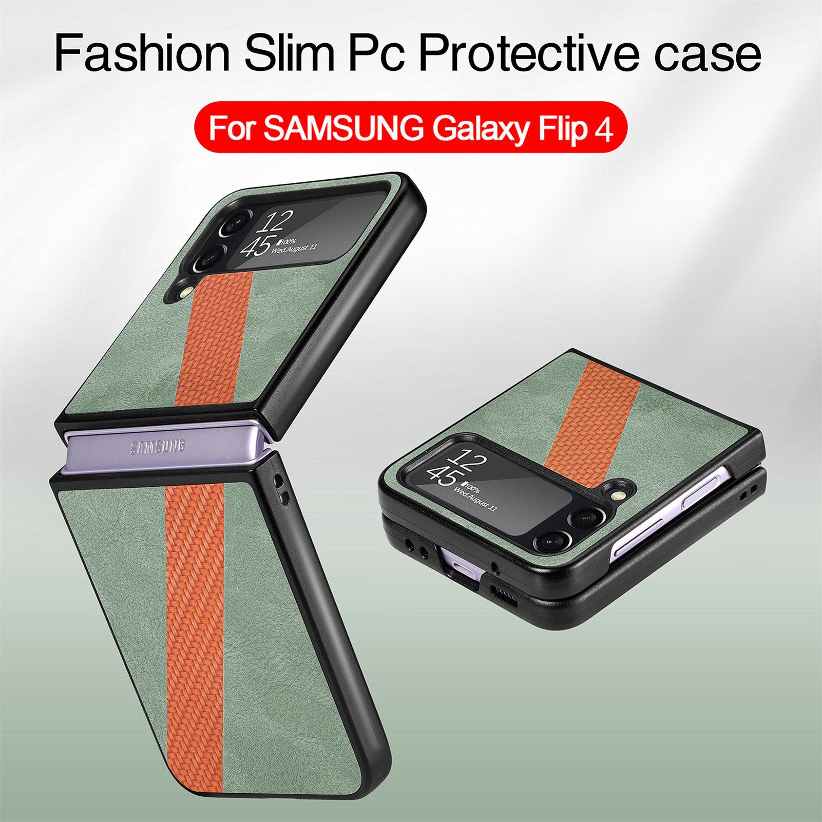 Ультратонкий матовый кожаный чехол для Samsung Galaxy Z Flip4 5g Flip 4 Zflip4 с защитой — фото 2