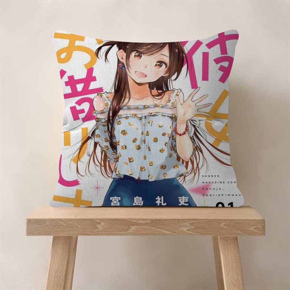 Ichinose Chizuru Anime RentaGirlfriend Pillow Gift Home Office Decoration Pillow Bedroom Sofa Car Cushion CoverPillow Case