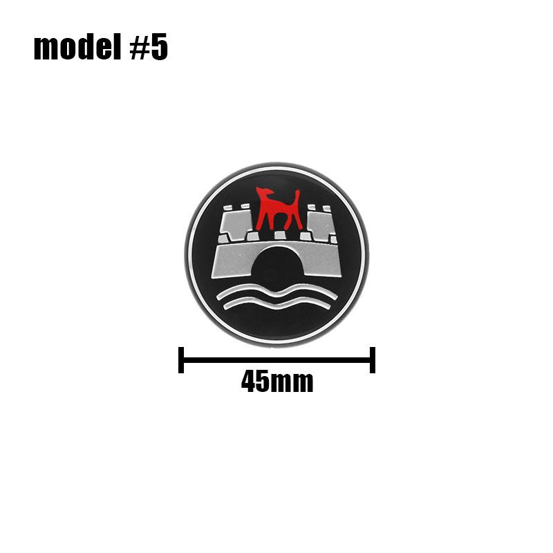 

45mm 50mm Car Steering Wheel Badge For Volkswagen VW GTI Scirocco Polo Golf Passat Tiguan Emblem Stickers Auto Decal Accessories