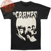 Nuova T-shirt Nera Uomo The Cramps Band Tour Concerti Tutte le Taglie S-4XL