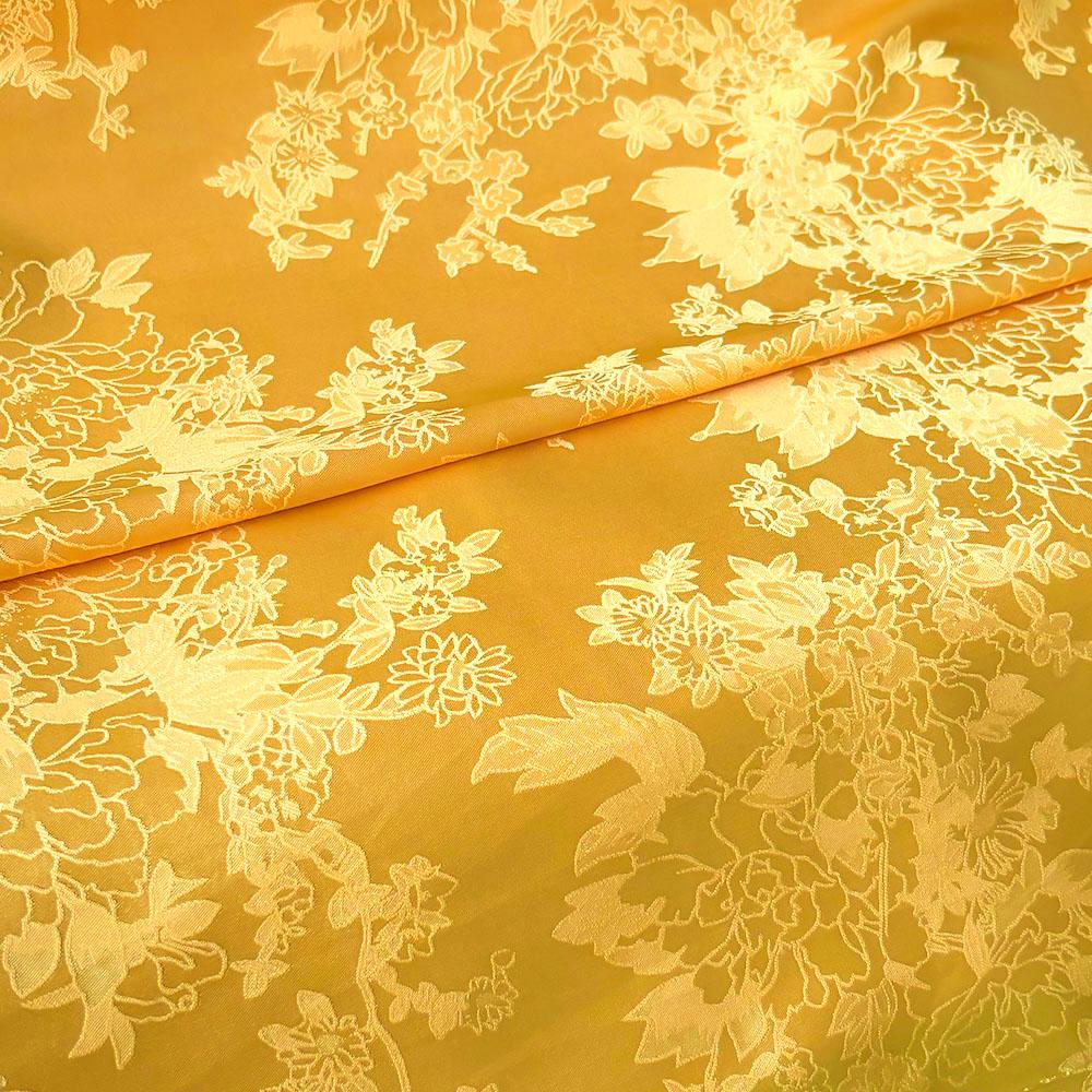 Vintage Peony Flower Brocade Jacquard Damask Fabric By Meter To Sewing For Garment Patchwork Cheongsam And Kimono Designer Seams
