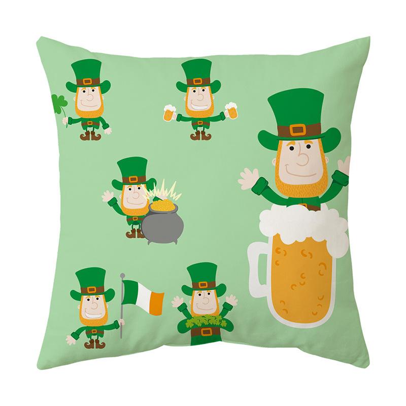 Cushion Pillow Cover Printed Cushion Cover St. Patrick's Day Gift