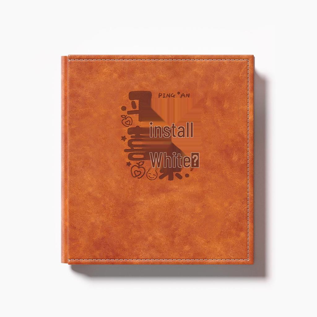 Leather 6-Inch Large Capacity Photo Album: Horizontal/Vertical Version, 5 Pages for Family, Baby, and Commemorative Photos.
