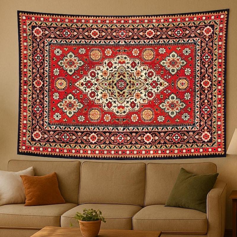 Tapestry Turkish carpet vintage 75x100