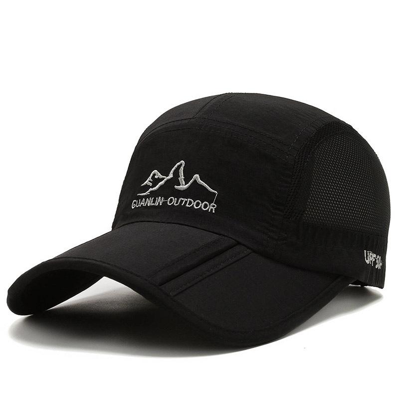 Men's baseball cap summer folding hat outdoor sports sun protection cap sunshade cap men's and women's mesh cap