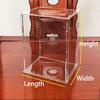 Large Transparent Acrylic Display Case,Figures Display Box Countertop Organizer Dustproof Showcase for Collectibles Home Storage