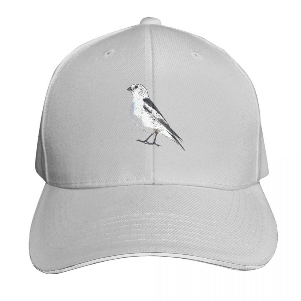 Snow Bunting Black Alternate Design Baseball Cap Winter Hats for Unisex Sun Hat Derby Hat Funny Hats Unisexs Womens