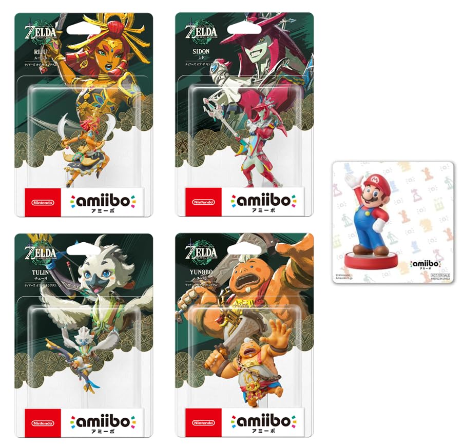 Amiibo Rouge Amiibo Cid Amiibo Chuli Amiibo Yunbo of the Legend of Zelda Original Stickers X 4 Included & & & [Tears Kingdom] (The Series) [Bonus]