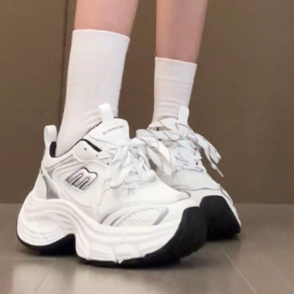 Zhao Ruth has the same small fried street dad shoes for children, 2025 spring and autumn new thick-soled heightening sports shoes for women