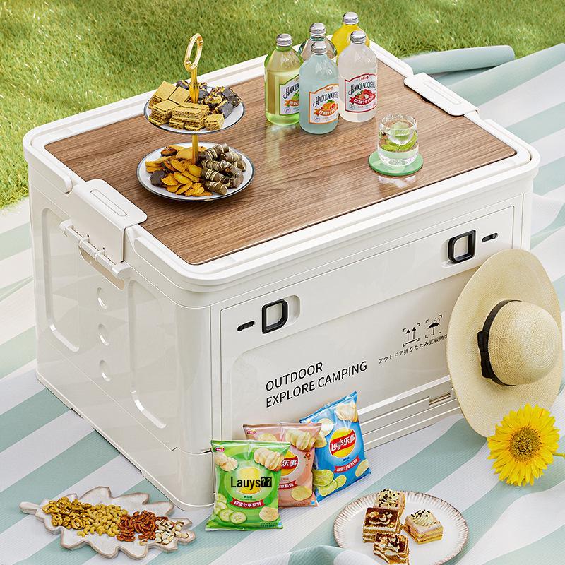 Compact Foldable Storage Box for Car, Camping, and Trunk Use