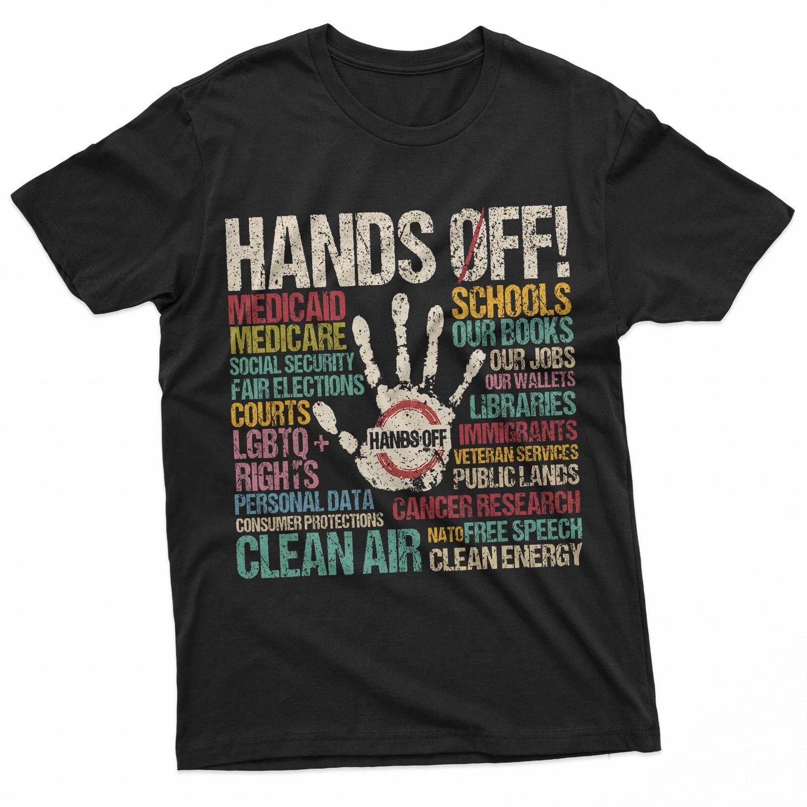 

Resist Resistance Statue of Liberty Hands Off Protest T-Shirt L