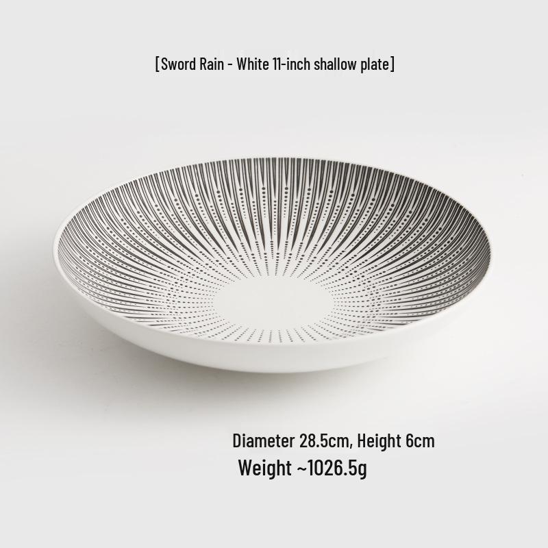 Yunhe Hall Nordic Ceramic Luxury Dinner Plate - Elegant Western Style Tableware for Home or Hotel