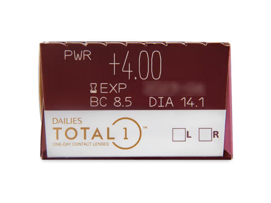 Dailies Total 1 One-Day Contact Lenses, Soft, BC 8.5 Mm, 30 Pieces, by Alcon