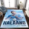 Haaland (108) Personalized Text Area Rug Design for Kitchen Game Room Foyer Dormitory Antislip Carpet Anime Office Decor