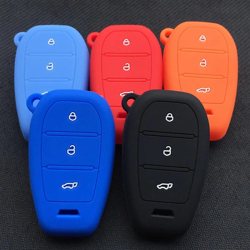 silicone car key cover case shell for zotye t500 t600 coupe 3 button key