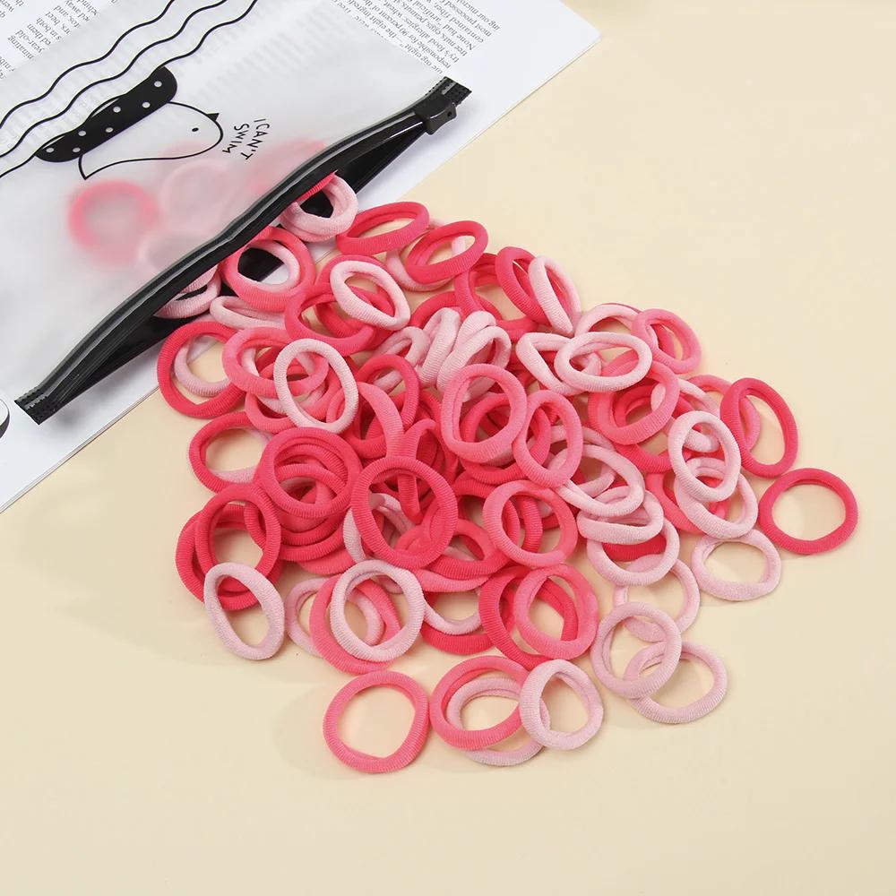 50Pcs Women S Seamless Thumb Ring Hair Ties Bagged Ponytail Holders With Compact Elastic Bands For Diy Simple Fashion Hair Cord