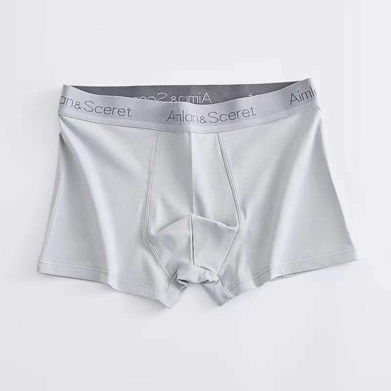 Men Spring and Summer Trend Cotton Comfortable Breathable No Trace of Four Corners Underwear