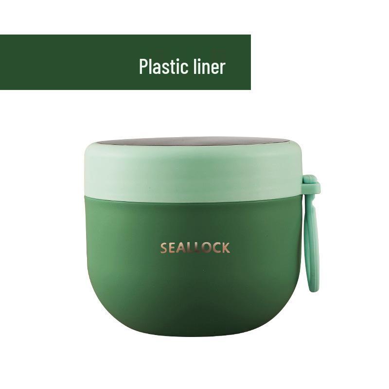 304 Edelstahl Isolierte Haferflocken- & Joghurt-Schüssel - Tragbarer Frischhalte-Lunch-Behälter