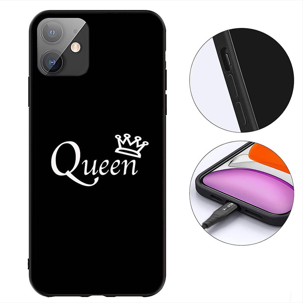 King Queen Lovers Crown Princess Phone Cover for Samsung Galaxy A06 A05 A14 A50 A51 A52 A12 A13 A23 A70 A07 A25 A26 A72 A56 Case