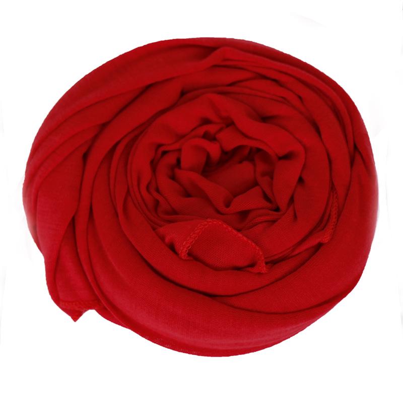 Muslim Hijab Jersey Scarf Soft Solid Shawl Headscarf Foulard Femme Musulman Islam Clothing Arab Wrap Head Scarves Hoofddoek