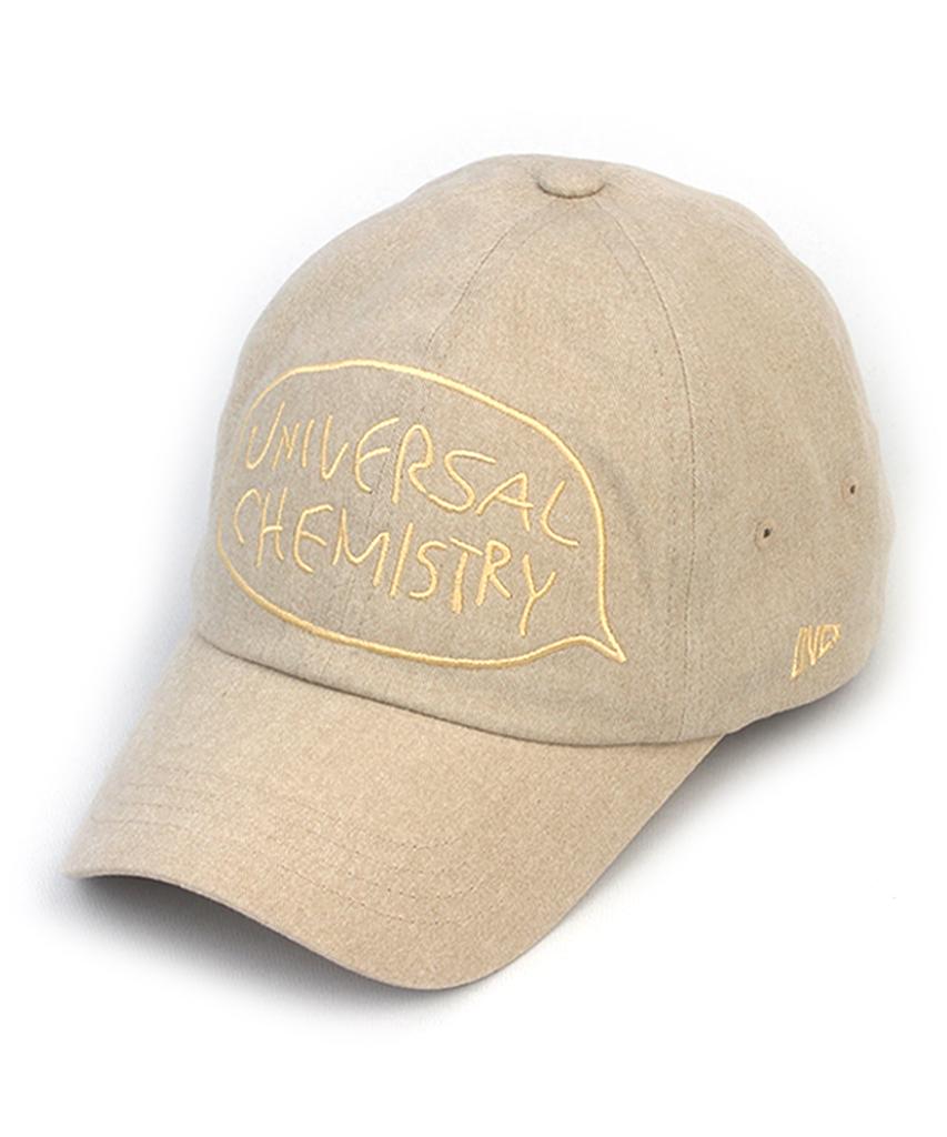 Yunibeosyeolkemiseuteuli Big Logo Washing Beige Ballcap
