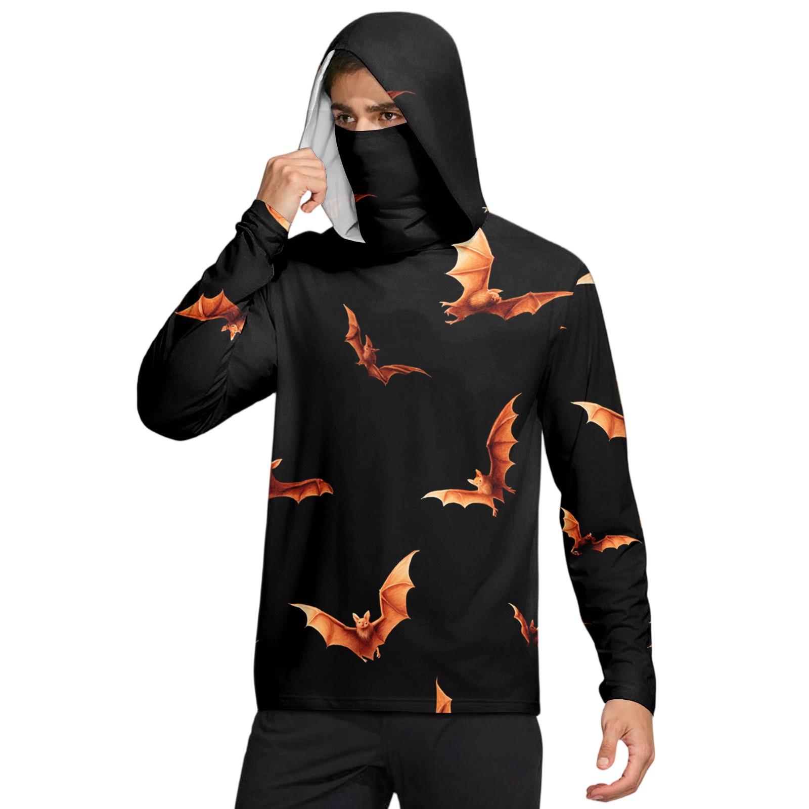 

Men s UPF50+ Sun-protective Shirt, Quick-drying Long-sleeved Shirt, Running Exercise Fishing Shirt L чорний