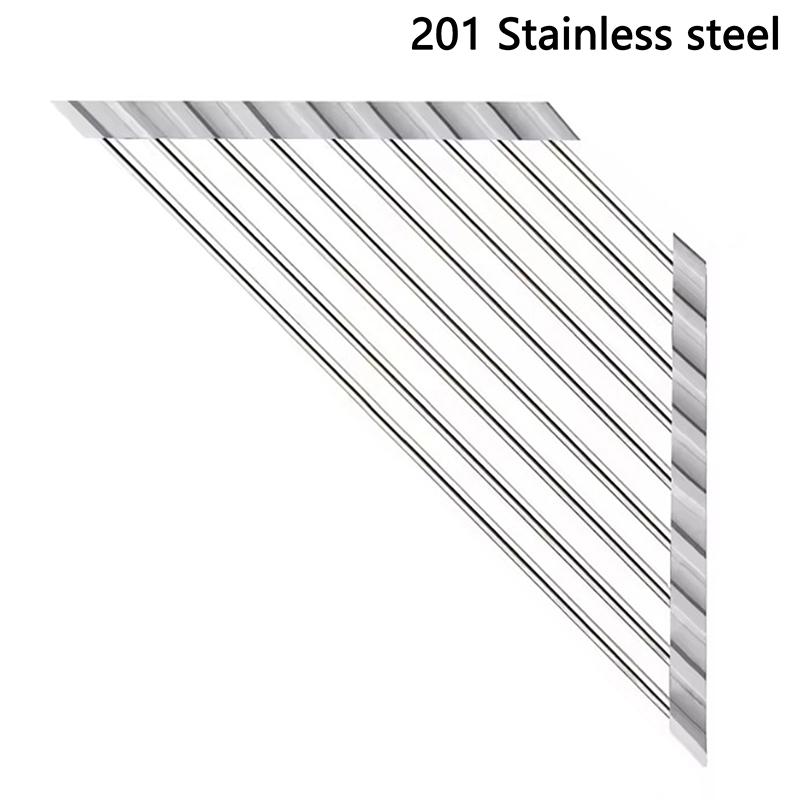Roll Up Triangle Dish Drying Rack Kitchen Sink Organizer Corner Over The Sink Sponge Rag Holder Foldable Stainless Steel Drainer