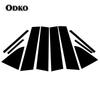 10Pcs Car Side Window Door Pillar Trim Posts Sticker Gloss Black Exterior Parts for Chevrolet Cruze 2011 2012 2013 2014 2015