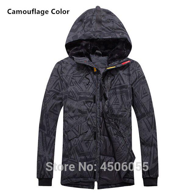 

Зимнее пальто толстые мужские длинные мужские куртки черные камуфляжные синие с капюшоном парка одежда 7XL (125-135KG)