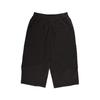 OURPOCKETS Grid Pigment Cropped Wide Fit Sweatpants (Z Black)