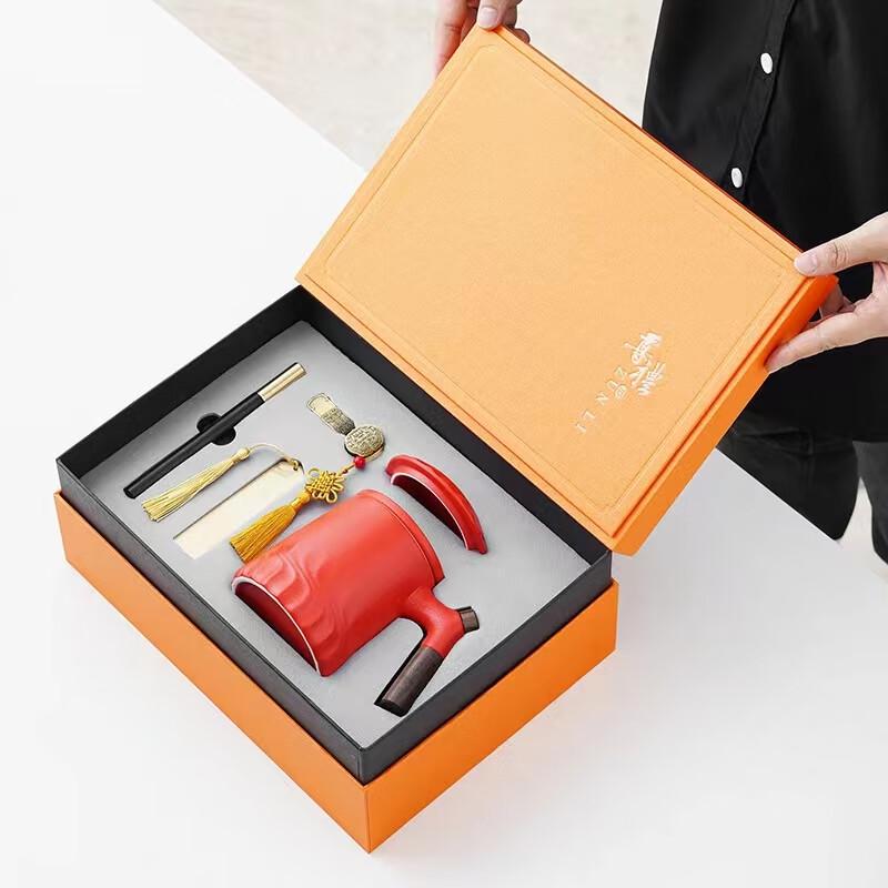 Haoku Ceramic Business Gift Tea Cup Set