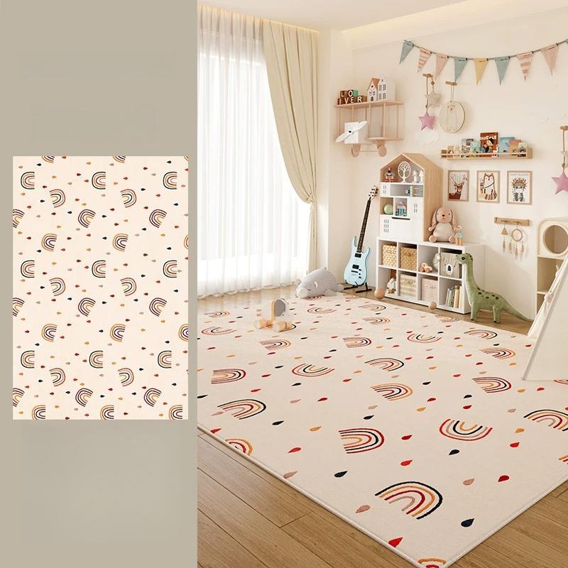 Large Area Living Room Decoration Carpet Cartoon Style Rugs for Bedroom Fluffy Soft Lounge Rug Thick Plush Floor Children's Mat