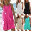 Summer Hot Girl Loose Casual Pants Outdoor Sleeveless Jumpsuit Pants