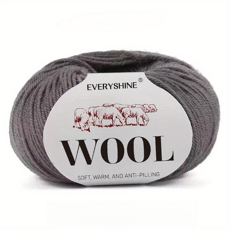 

6 упаковок пряжи из смеси шерсти (50г/шт., 120м) Мягкая и теплая разноцветная пряжа для вязания спицами и крючком для свитеров, средней толщины, спицы/крючки 2,0-3,0 мм