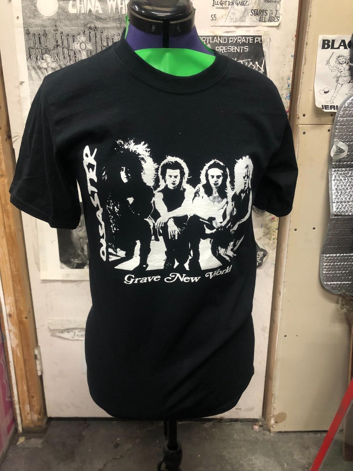 DISASTER grave new world shirt punk kbd exploited ssd dbeat discharge mob 47 L