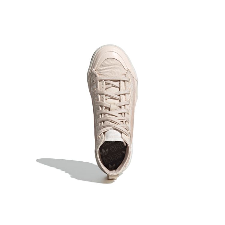 Adidas Originals Nizza Hi DL Retro Casual High-Top Skate Shoes Women Sneakers Pink White GZ2648