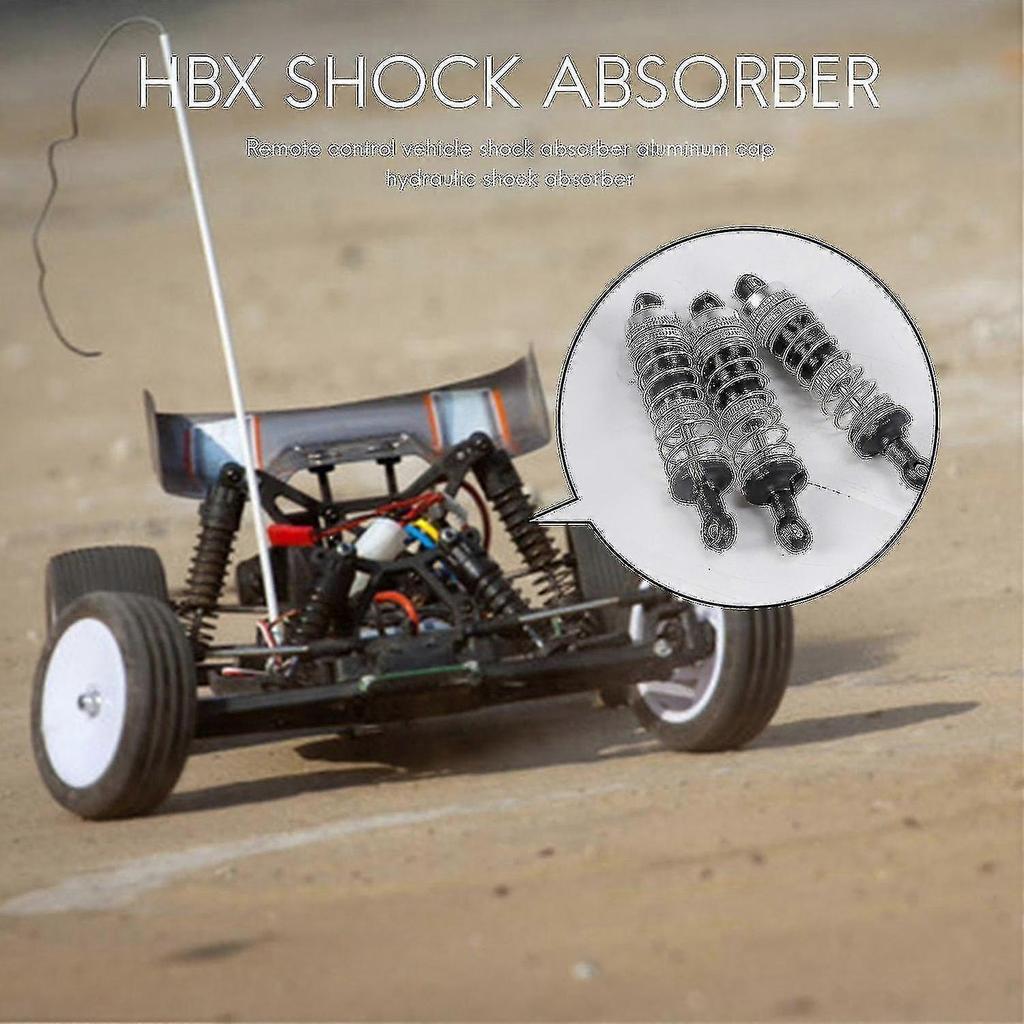 4pcs Upgraded Aluminum Capped Oil Filled Damper Compatible with Hbx 16889 M16100a 1/16 Rc Car Parts
