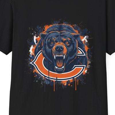 Bears with Logo T-Shirt | Sports Football Logo Tee