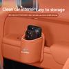PU Leather Car Door Edge Storage Box Cup Holder Hyundai IX35 I20 I40 Accent Tucson Kona Elantra Sonata Genesis In-Car Trash Can KK9
