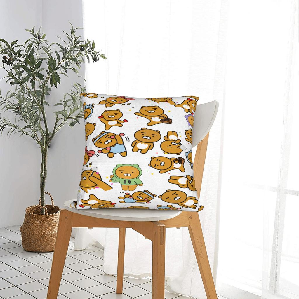 K-Kakaos F-Friends Choonsiks Pillow Case  Comfy Pillow Cover Novelty Cushion Cover For Wedding Party Home Decor