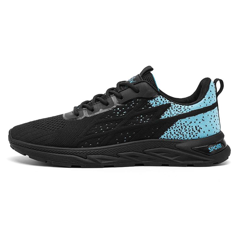 Fashion Mens Running Shoes Breathable Knit Sport Sneakers Cushion Lightweight Casual Gym Athletic Trainers Jogging Tennis Shoes