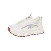 Thick-soled fashion women's shoes summer thin mesh breathable fashion trend increases versatile soft-soled white shoes