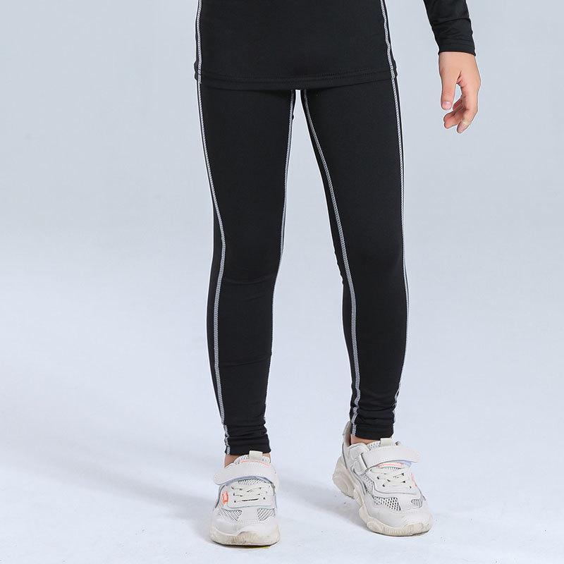 Kids' Summer Sports Compression Set: Quick-Dry Basketball & Football Training Suit, Breathable Fitness Wear for Morning Runs.