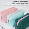 2026 Cute Zipper Plush Large Solid Color Cosmetic Bag Makeup Bag For Women Travel Make Up Toiletry Bag Washing Pouch Pen Pouch