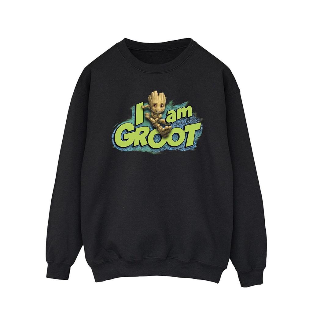 Marvel Mens Guardians Of The Galaxy I Am Groot Jumping Sweatshirt