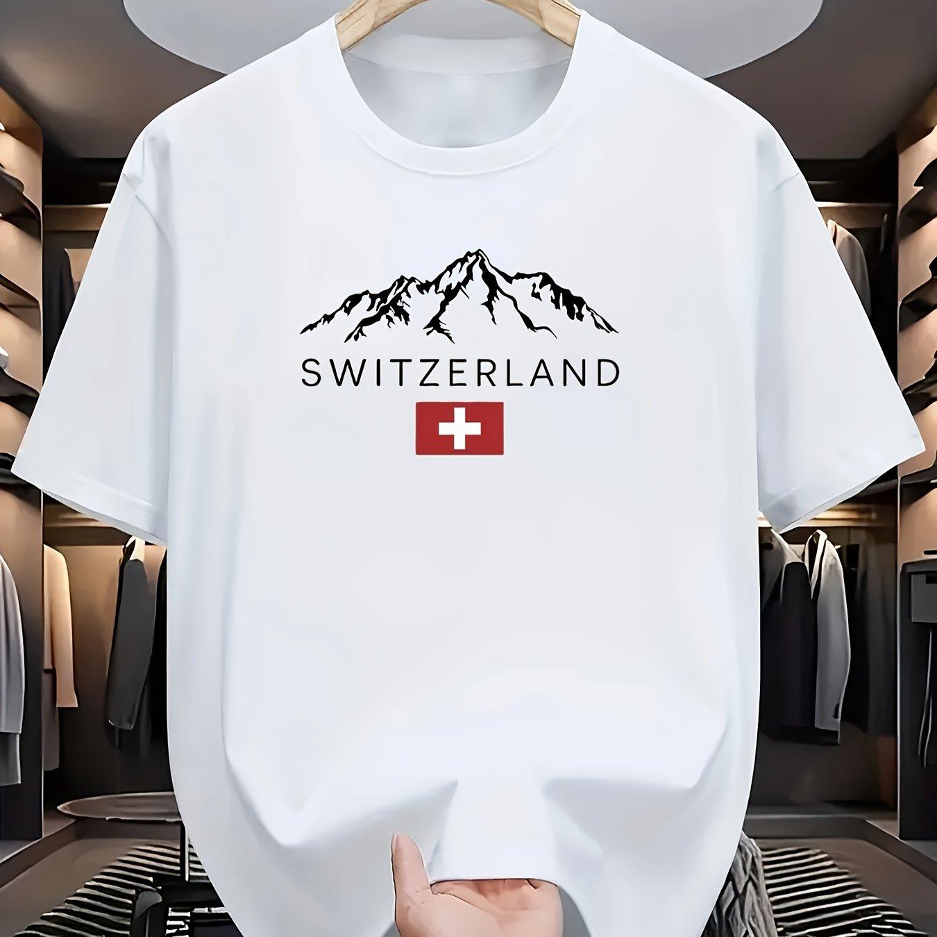 GUOYAN TOP 2025 Heren zomer 100% katoen modieus casual sport losse plus size letterpatroon bedrukt ronde hals korte mouw T-shirt L