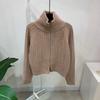 C S In The Room Polo neCk Two Way Zip Up Cable Raglan Knit Cardigan 4Color